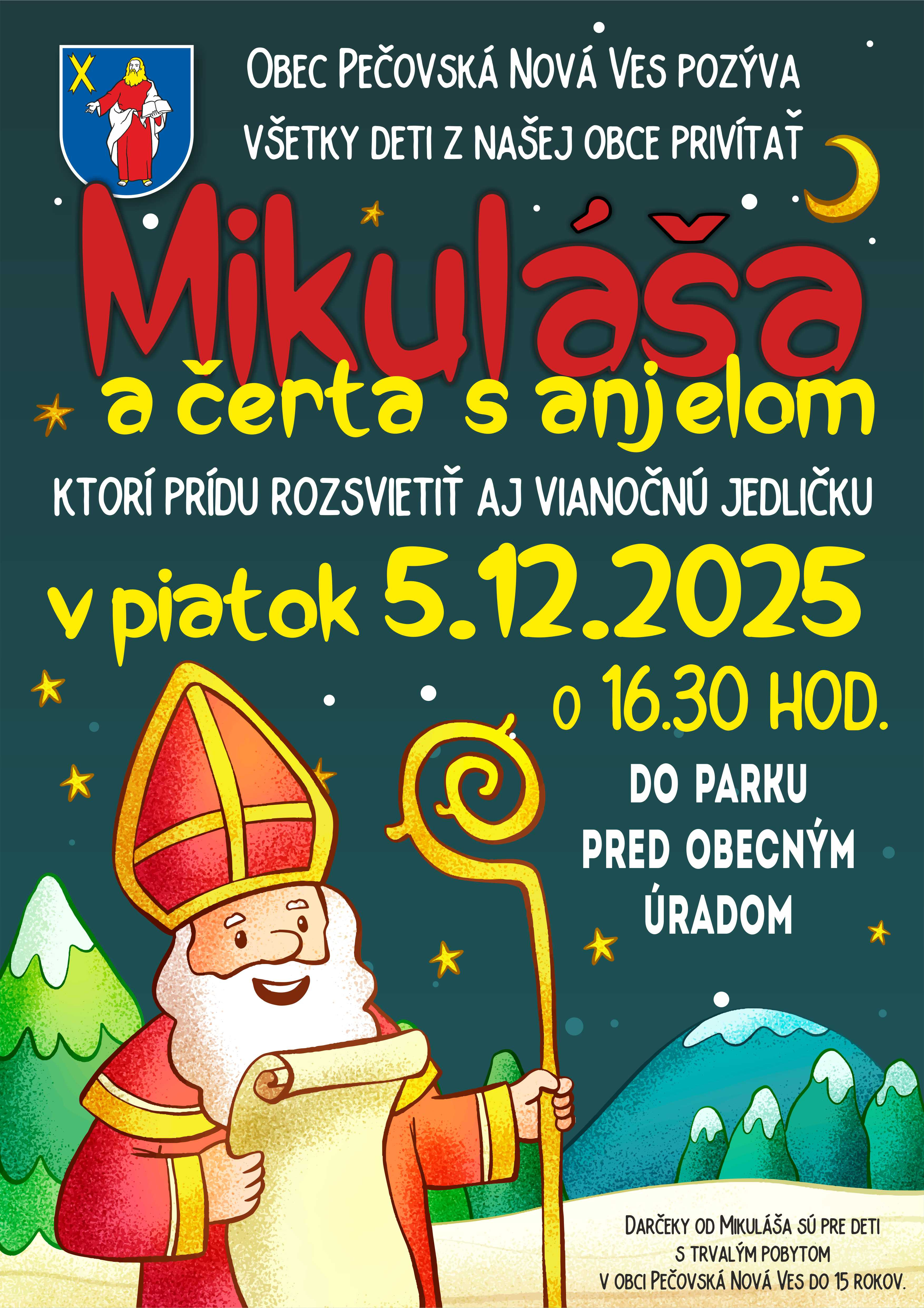 Plagát Mikuláš 5.12.2025 o 16.30 hod.