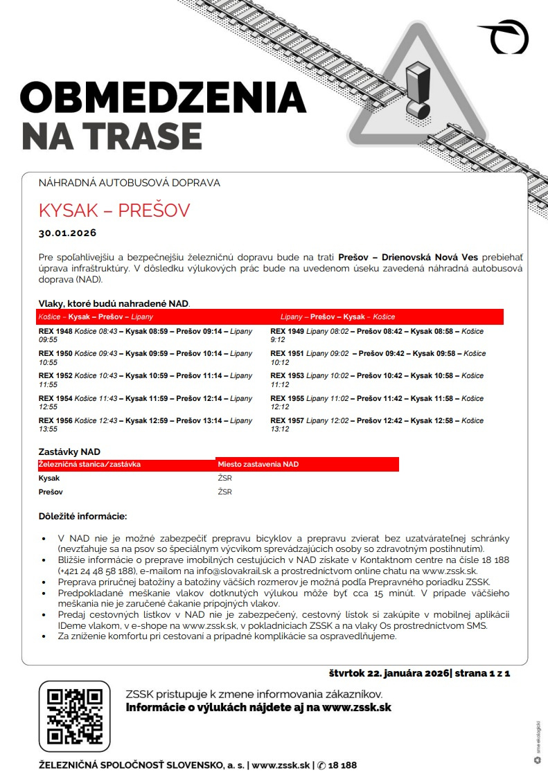 Kysak - Prešov 30.1.2026