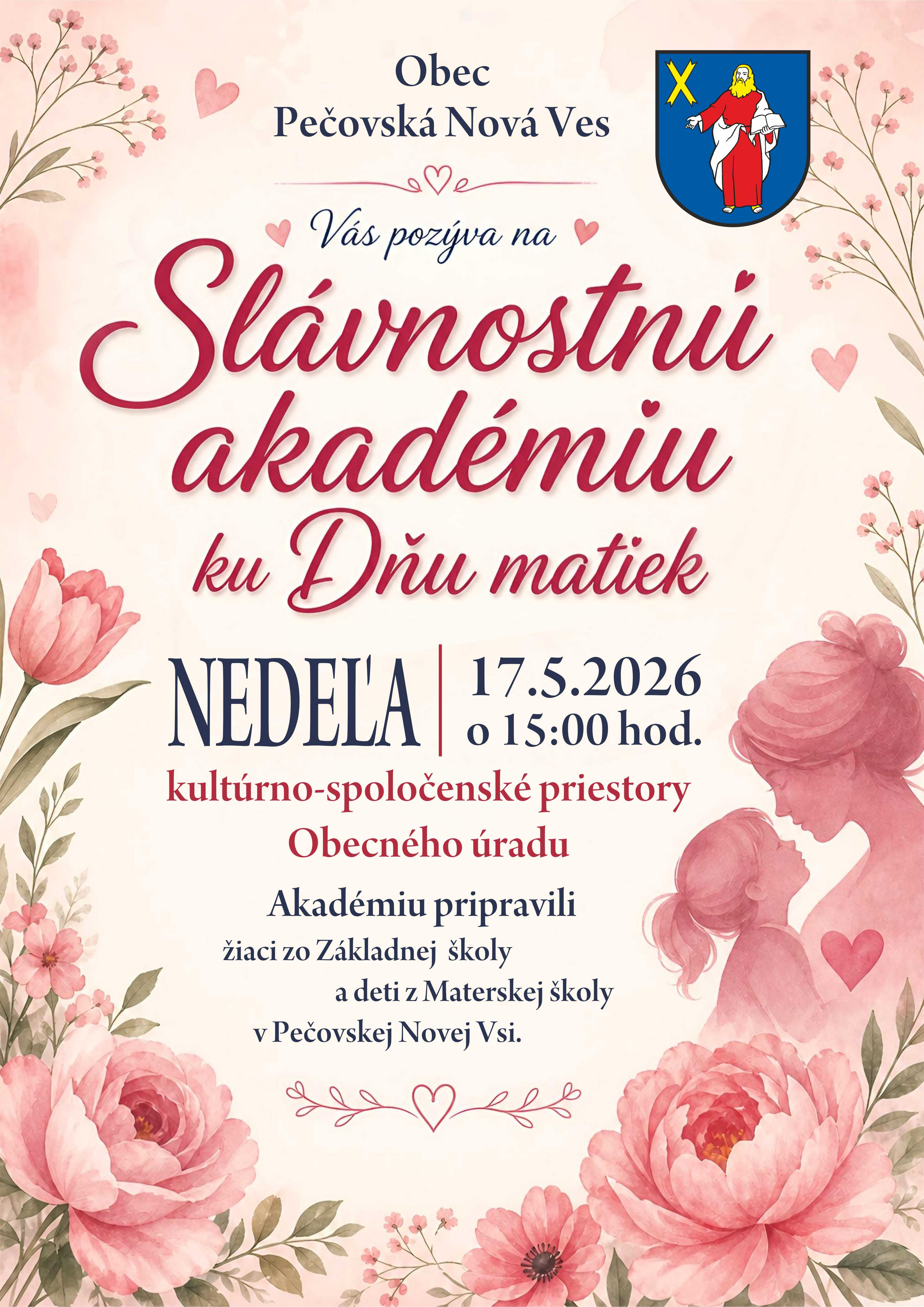 Deň matiek 17.5.2026 o 15.00 hod.
