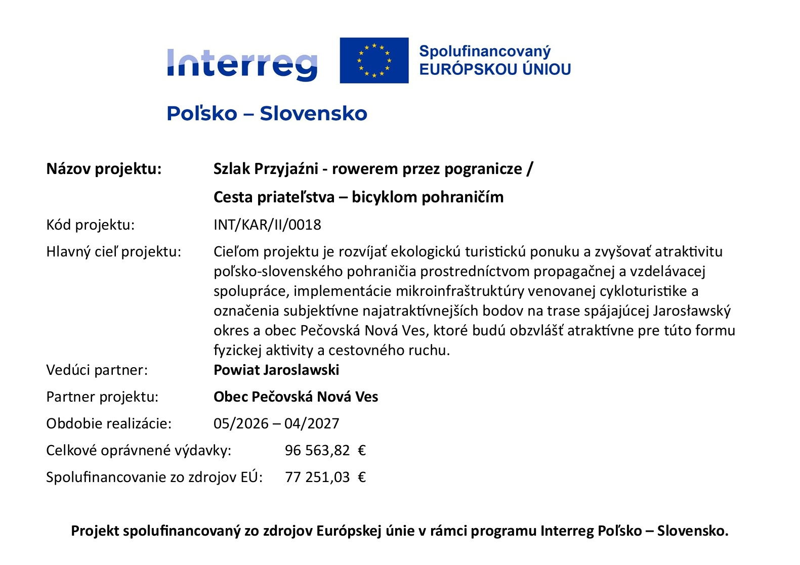 Cesta priateľstva - bicyklom pohraničím
