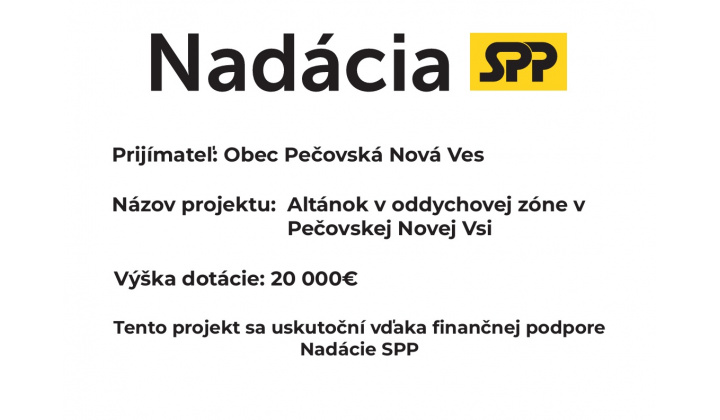 Fotka - Altánok v oddychovej zóne v Pečovskej Novej Vsi