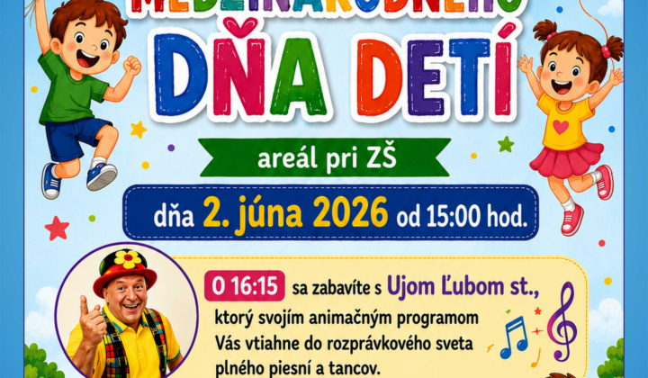 Fotka - Medzinárodný deň detí - 2. júna 2026 od 15.00 hod.