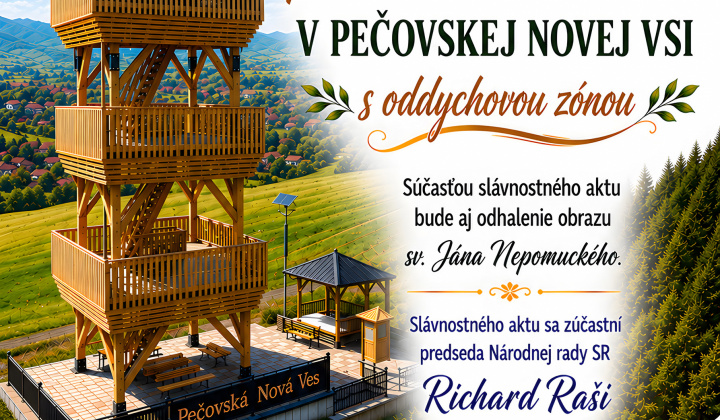 Fotka - Slávnostné uvedenie zrealizovaného diela Rozhľadne pri židovskom cintoríne do prevádzky - 26.6.2026 o 14.00 hod.