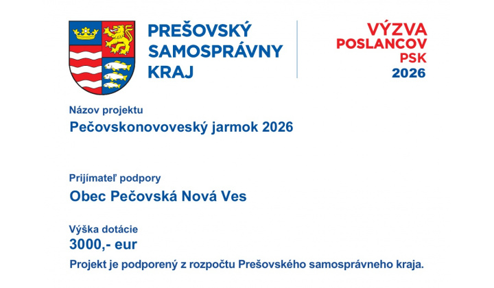 Fotka - Pečovskonovoveský jarmok 2026