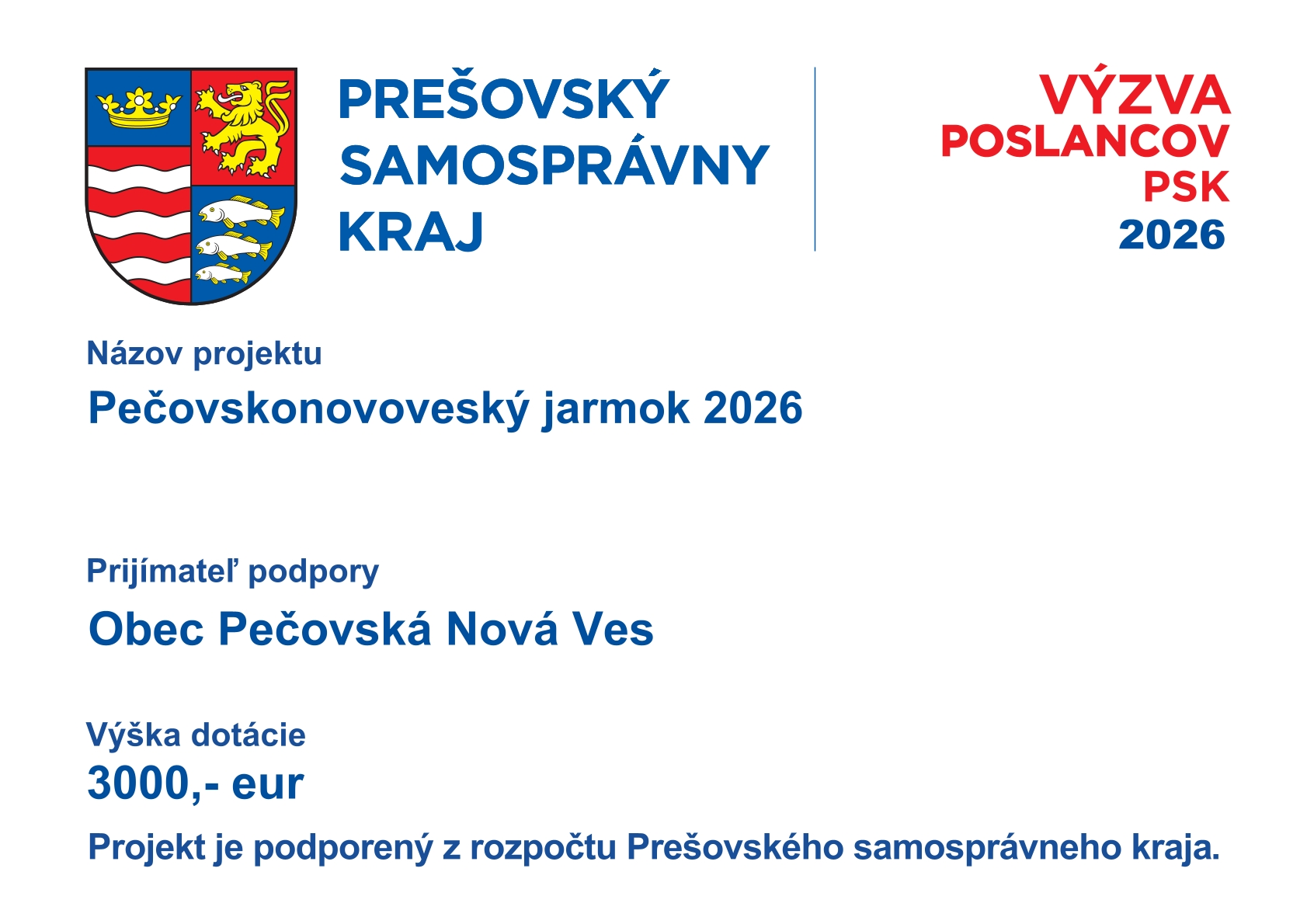 Fotka - Pečovskonovoveský jarmok 2026