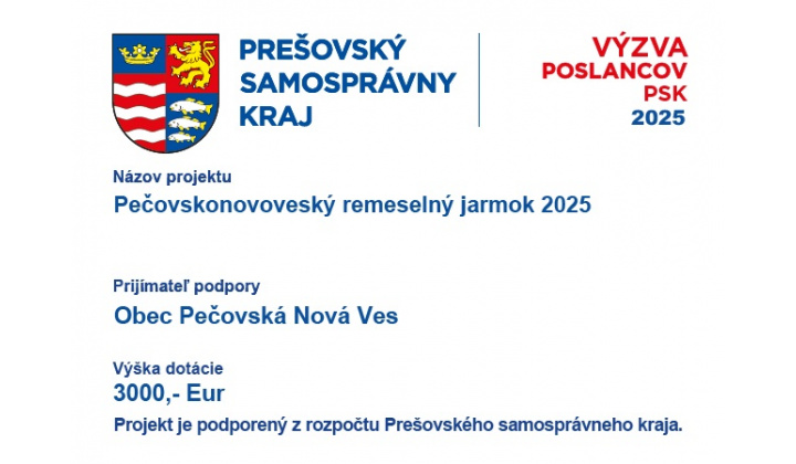 Fotka - Pečovskonovoveský remeselný jarmok 2025