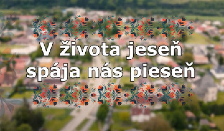 Fotka - V života jeseň, spája nás pieseň